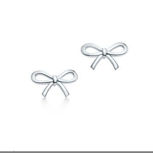 Tiffany & Co. bow earrings sterling silver